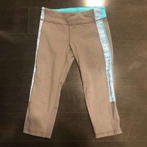 Used Ivivva Size 12 Grey and Blue Leggings